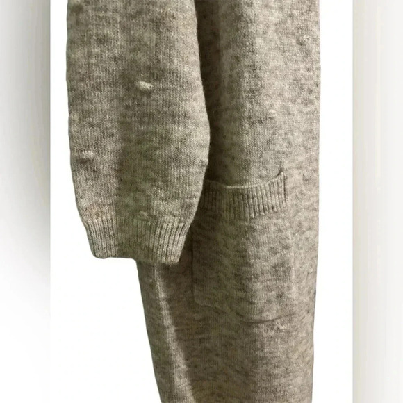 Frnch Paris Lamia Beige Open Front Cardigan Sweater - Size S/M - Picture 4 of 6